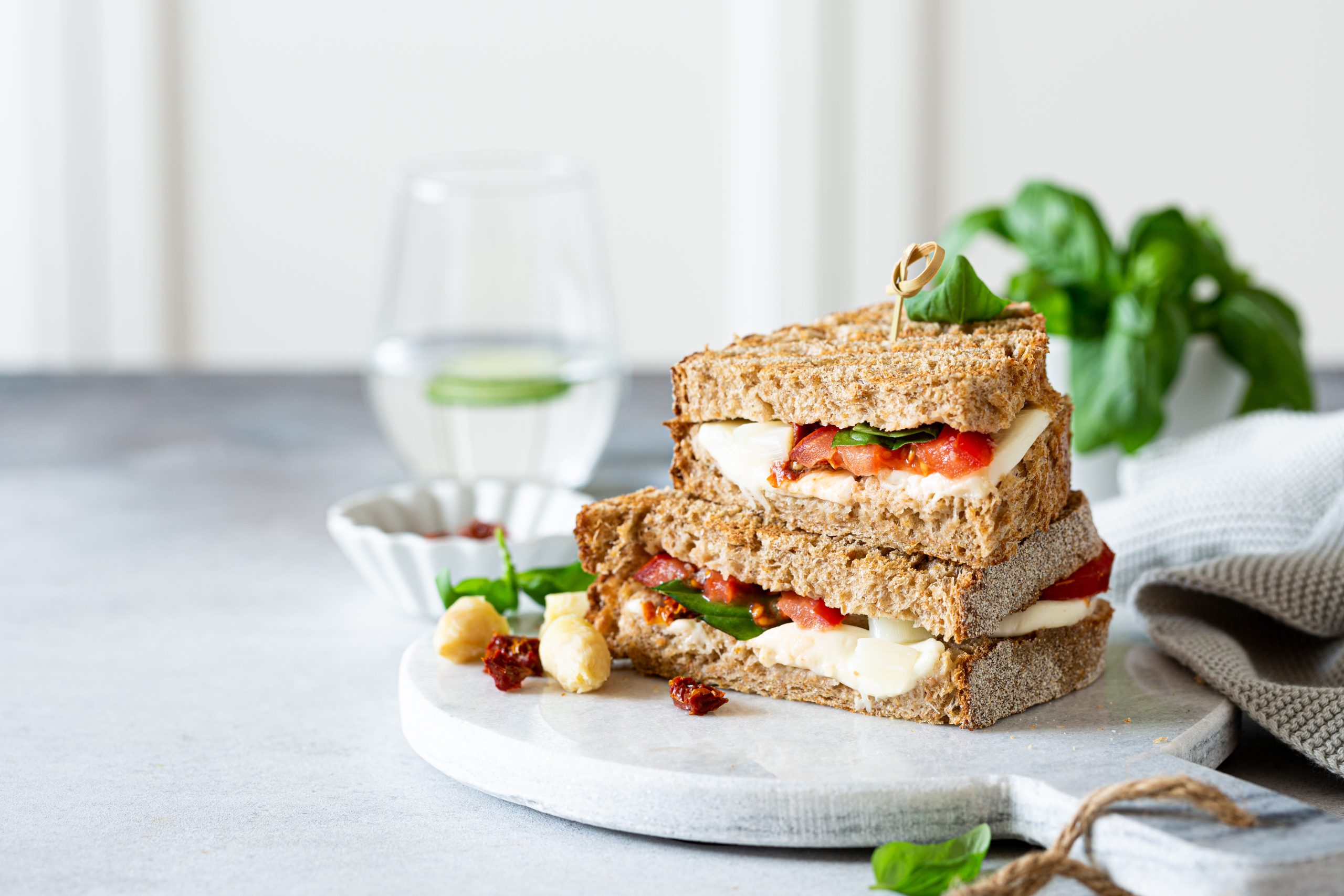 You are currently viewing Caprese Style Turkey Sandwich